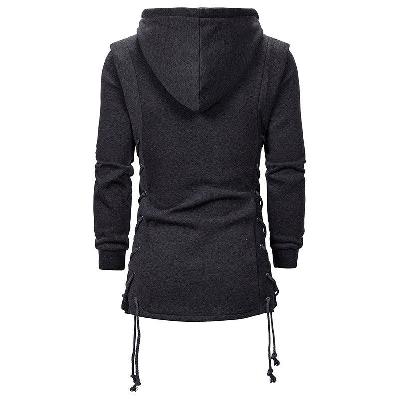 Plus Size Men's Hooded Loose Jacket