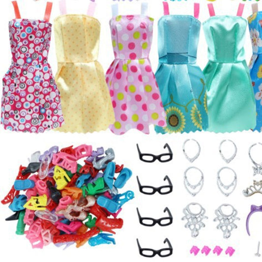 42 Pieces 8 Short Skirts 10 Pairs Of High Heels 4 Glasses