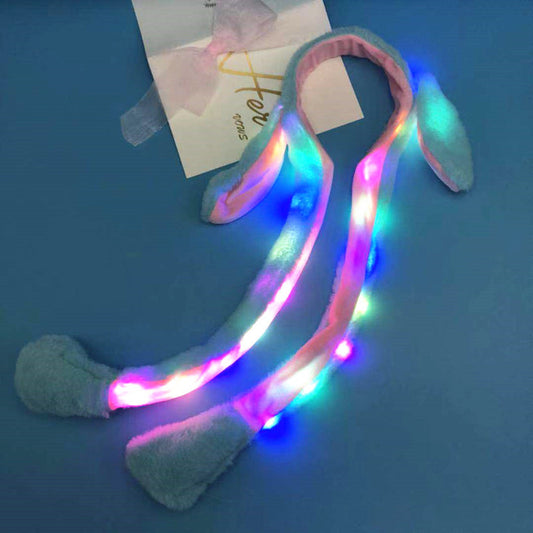 Women's Fashion Glowing Bunny Ear Hats Headband