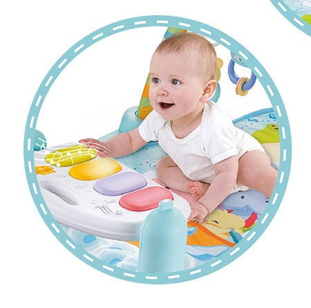 Baby pedal piano music fitness frame baby fitness blanket