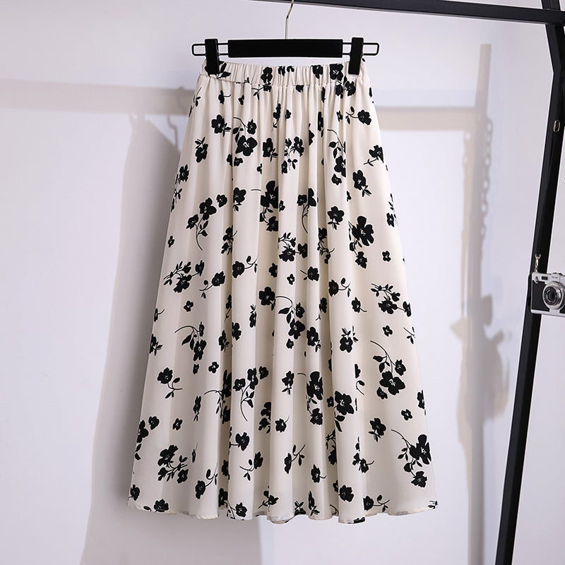 Women's Loose Plus Size Fashion Chiffon Skirt
