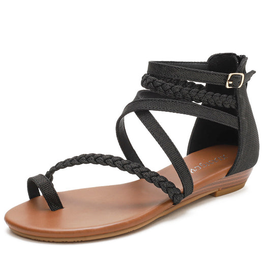All-match  toe plus size women's shoes