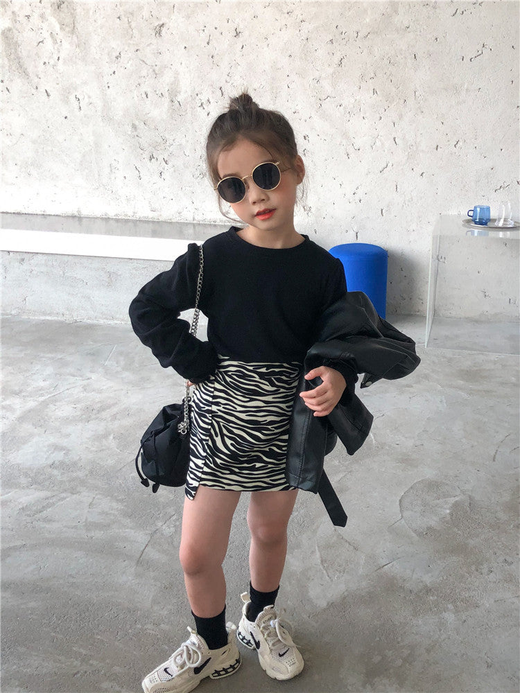 Children's Dress Foreign Style Bag Fashion Zebra Girl Baby Skirt
