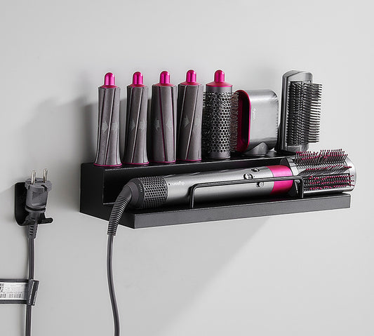 Curling Rod Storage Rack Free Punch Wall-mounted