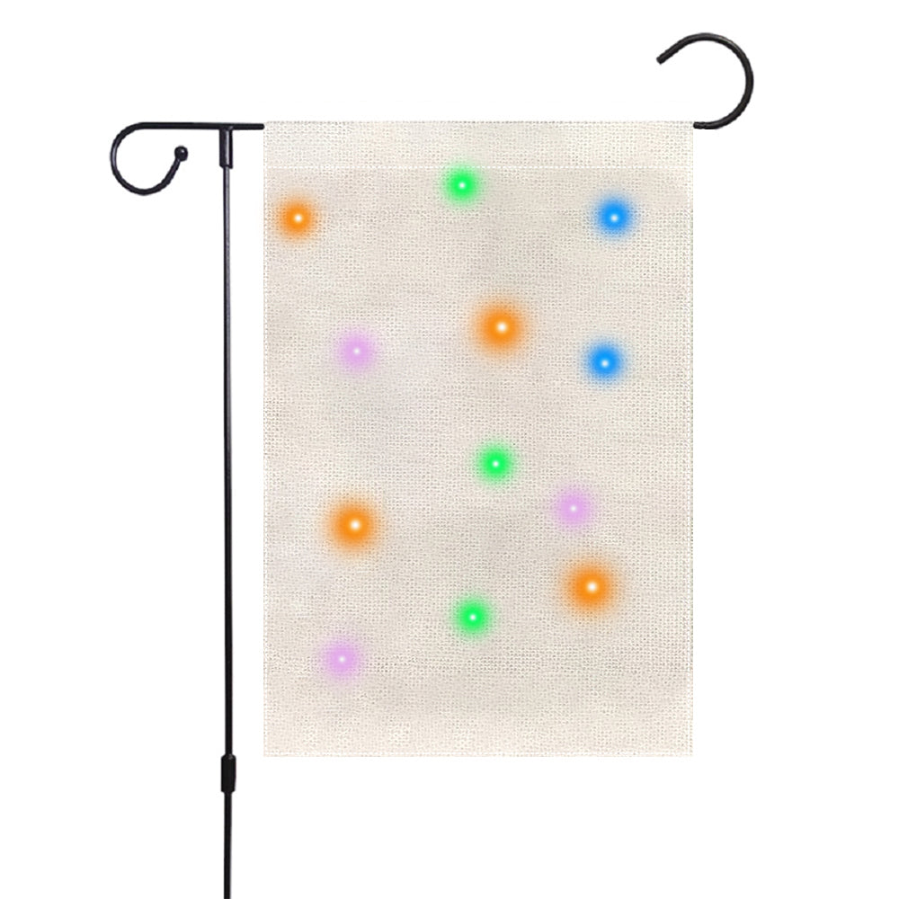 Outdoor Decoration Christmas With Lights Garden Flag