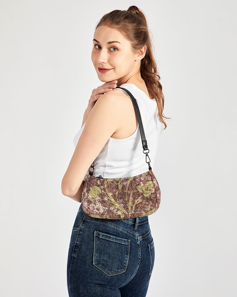 BEAUTIFUL PURPLE GITTER DESIGN CREATED BY FLIPSTYLEZ Petite Canvas Pouch