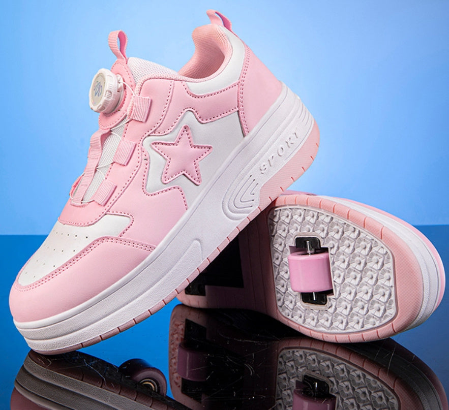 Rotating Buckle Boy Walking Shoes