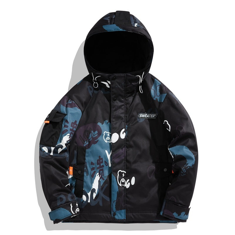 Warm Winter Men's Down Hooded Jacket