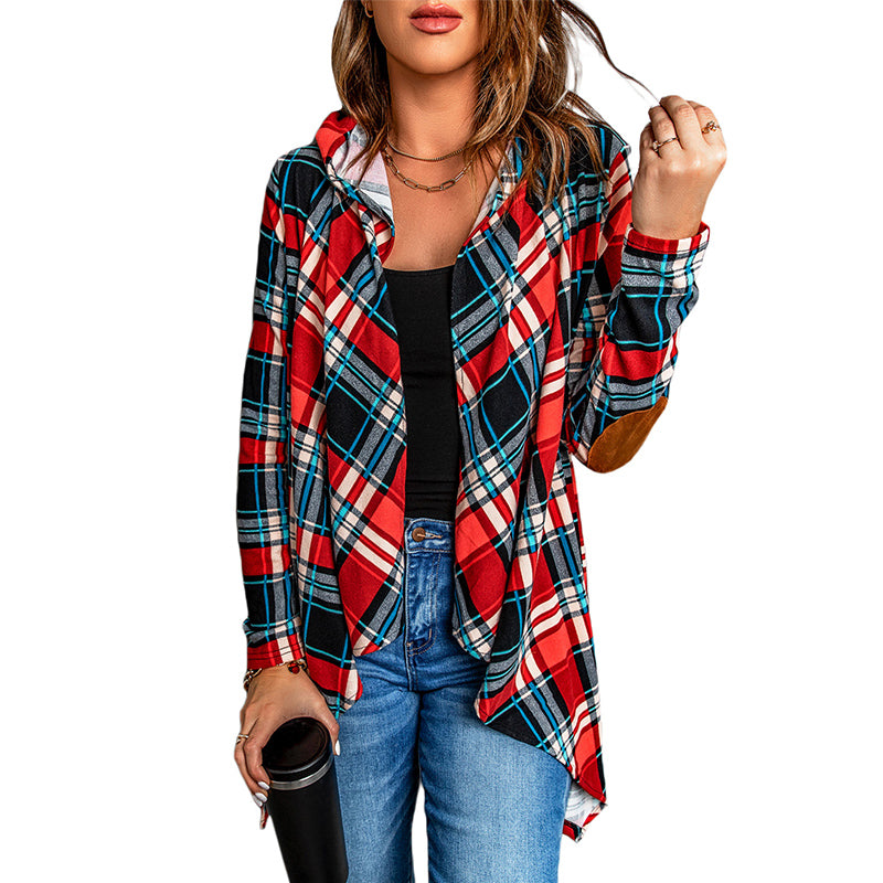 Women Check Shirt Loose Plus Size Jacket