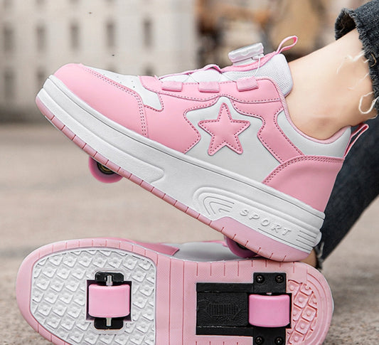 Rotating Buckle Boy Walking Shoes