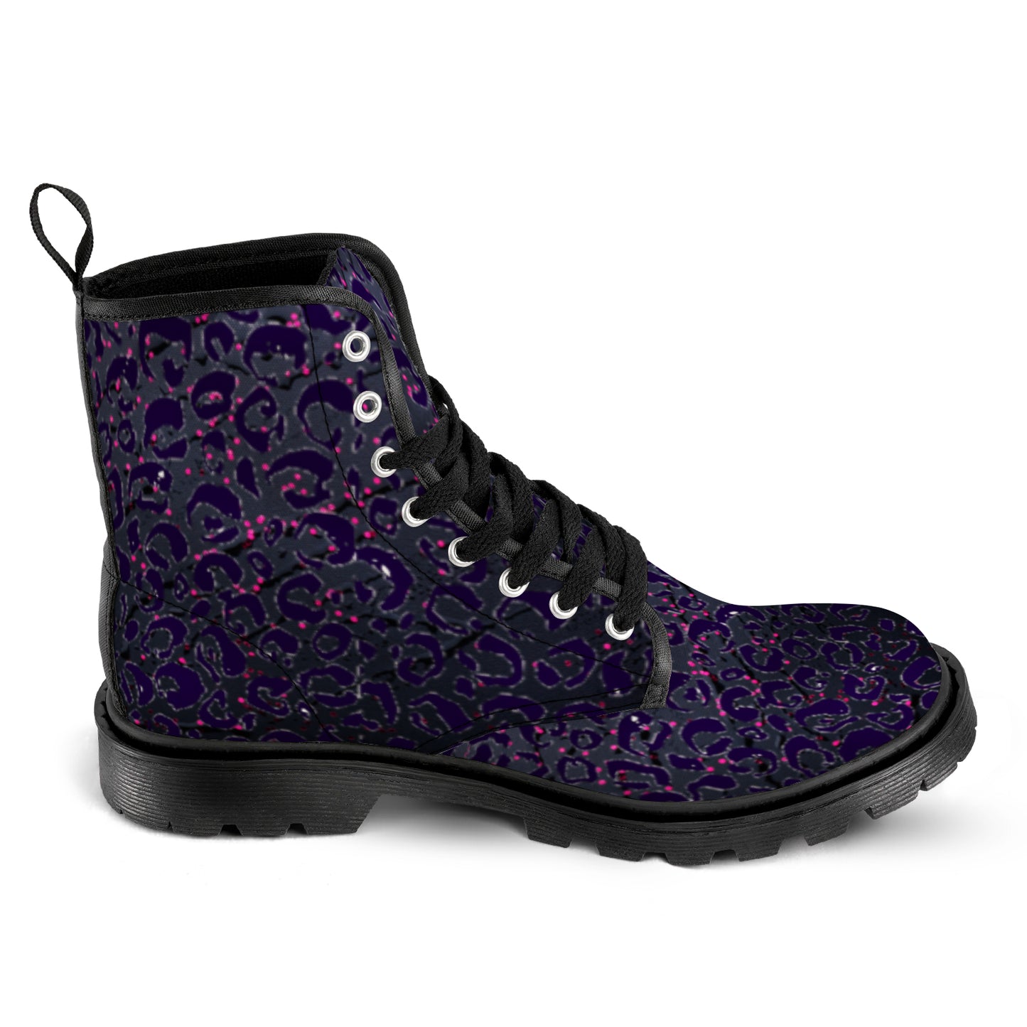 Men's Lace Up Canvas (Model1203H)(Black)