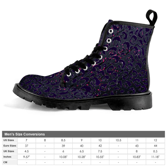 Men's Lace Up Canvas (Model1203H)(Black)