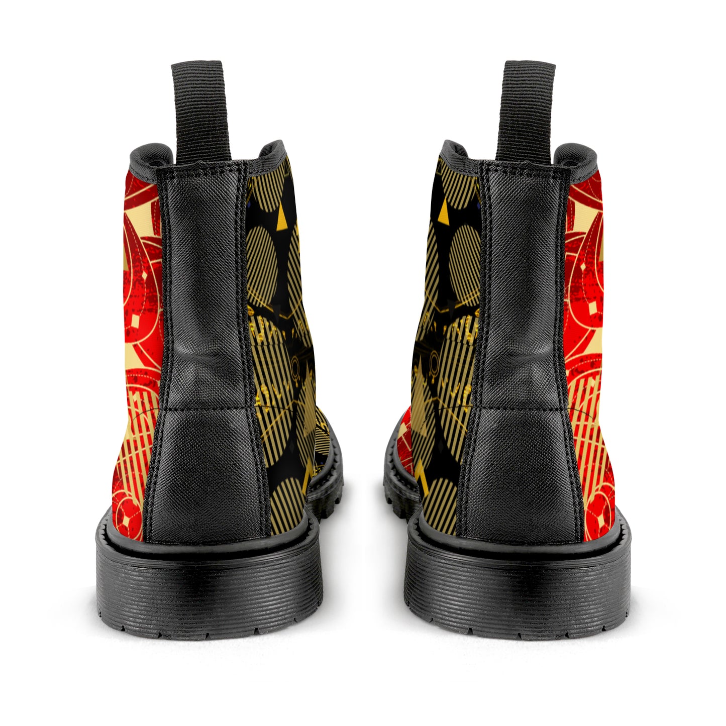 Men's Lace Up Canvas (Model1203H)(Black)