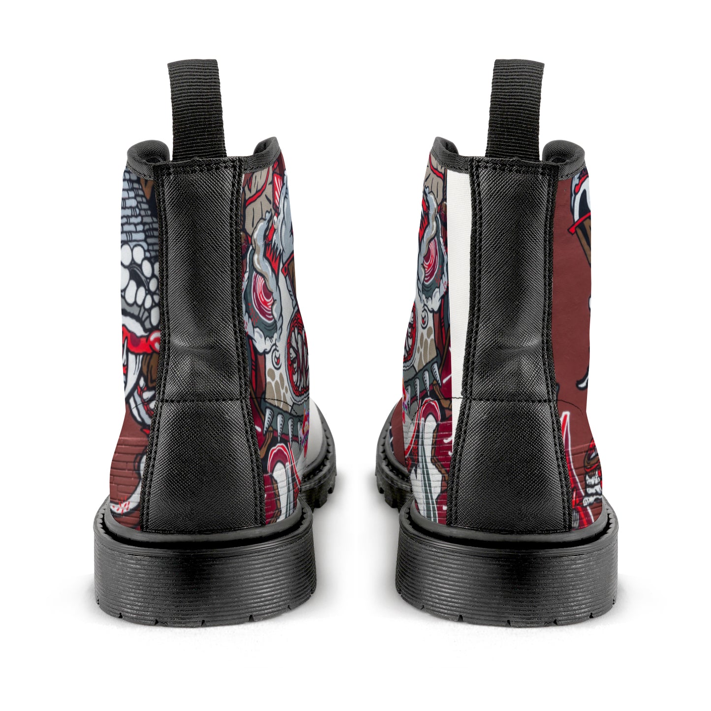 Men's Lace Up Canvas (Model1203H)(Black)