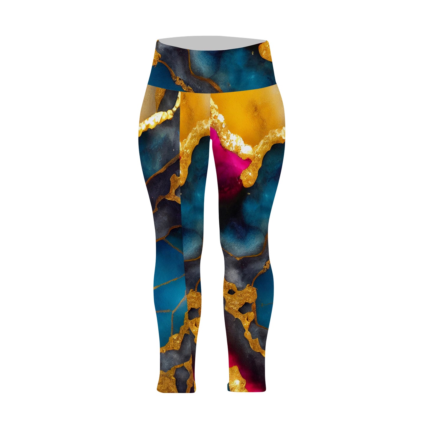 Women's High Waist Leggings(Plus Size)(ModelL45)