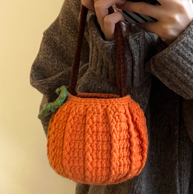 Knitted Goose Woven Bag With Wool Hook Handmade Diy Material