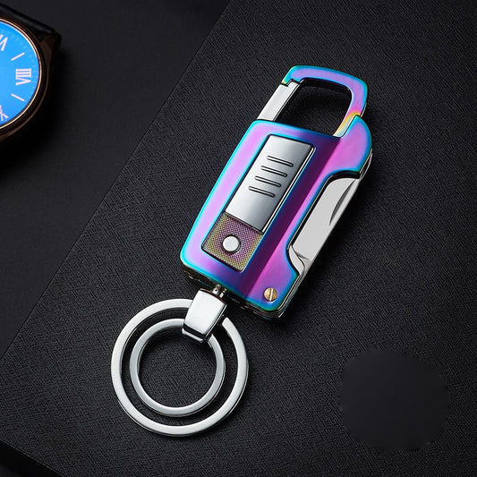 Multifunctional Keychain Cigarette USB Rechargeable Lighter