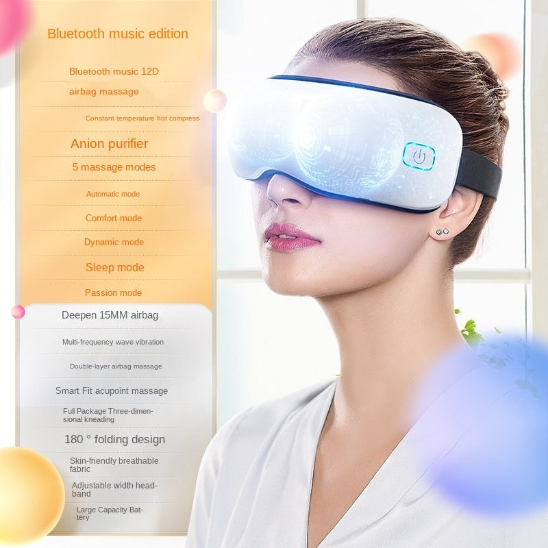 Massager Bluetooth Music Hot Compress Eye Mask Eye Fatigue Air Bag