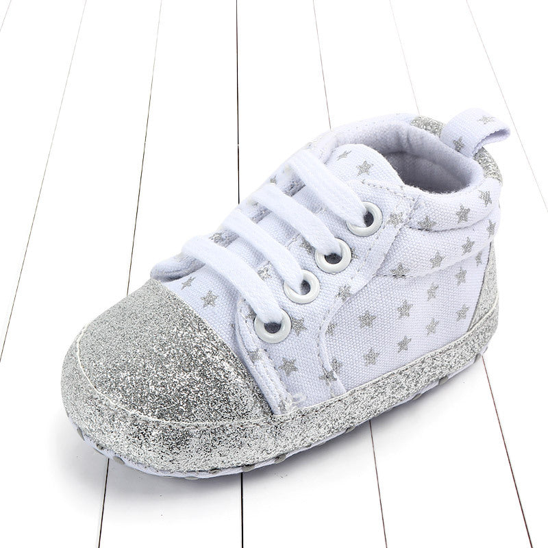 Baby sequined stars toddler shoes