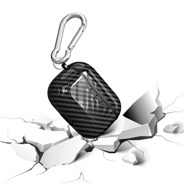 Compatible with Apple, Bluetooth Headset Case Carbon Fiber Pattern Drop