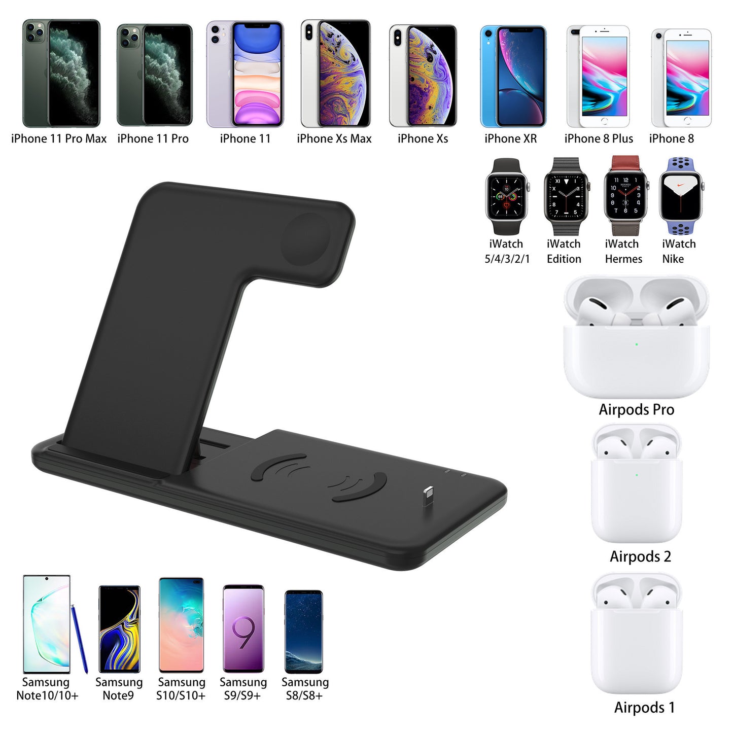 Compatible with Apple, Compatible with Apple , Wireless Charger Stand For iphone