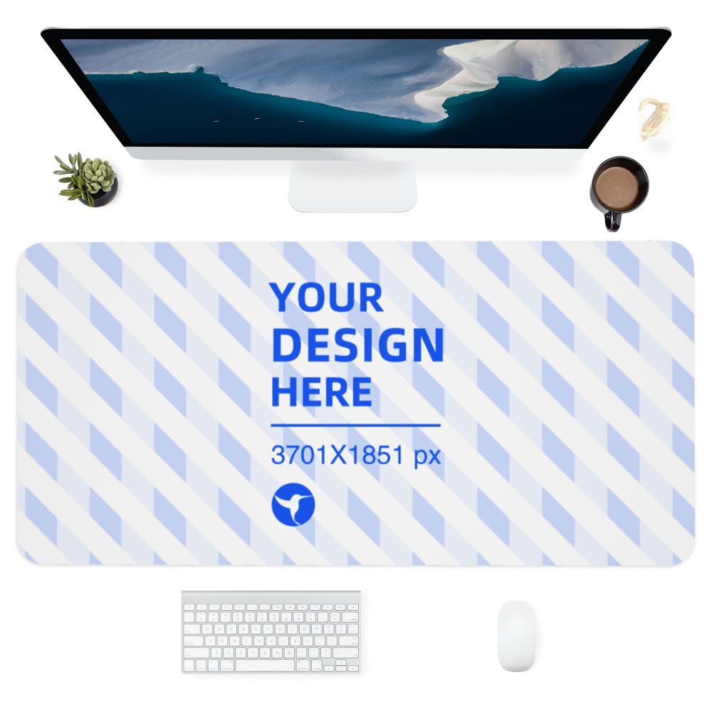 Create Your Own 17x35in Horizontal Oversized Leather Waterproof Keyboard Pad
