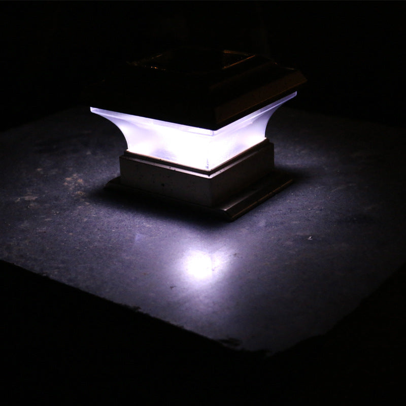 Outdoor solar column headlight