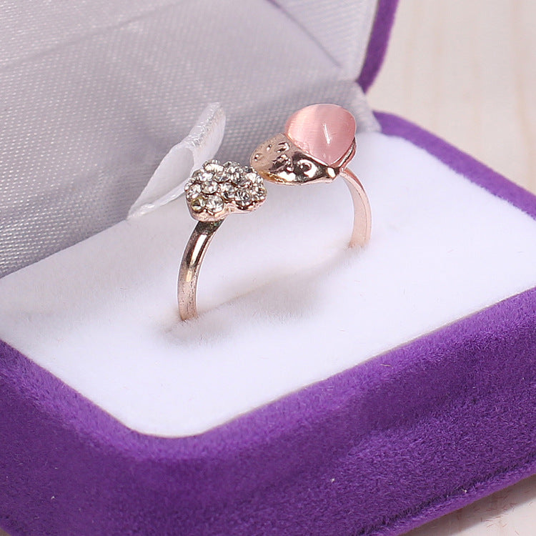 Flannel Jewelry Ring Packaging Gift Box