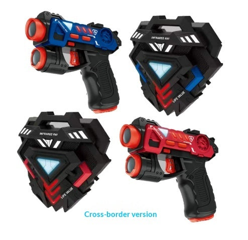 Children's Toy High-End Black Tech Flying Saucer Projection Game Gun Toy