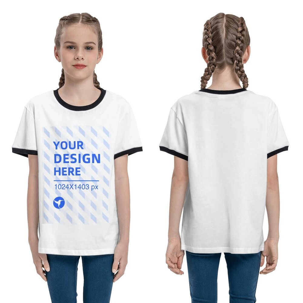 Create Your Own Loose Youth Contrast Short Sleeve T-Shirt