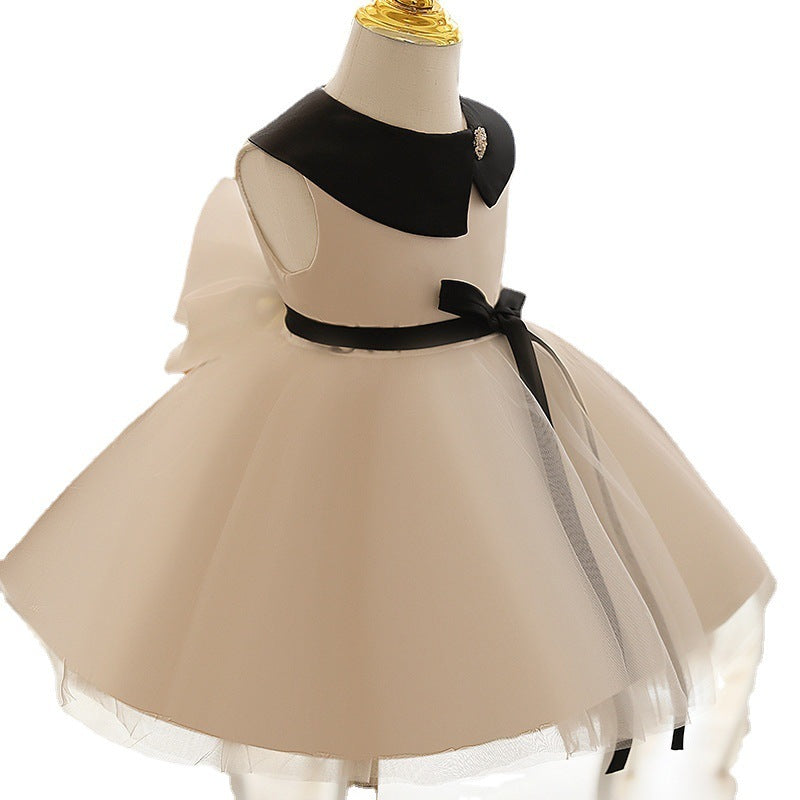 Summer Catwalk Children's Little Host Piano Playing Girl Princess Dress