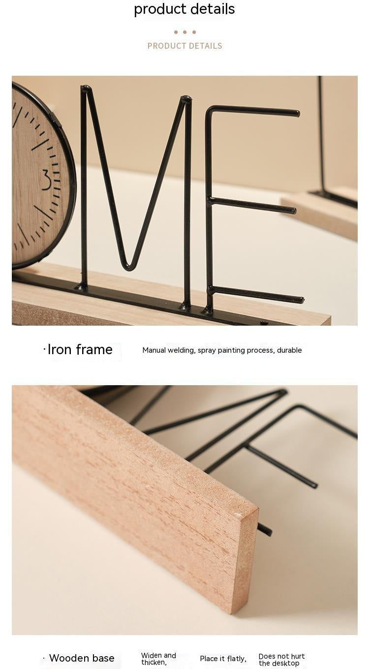 Creative TV Cabinet Decorative Ornaments Table Clock Furnishings