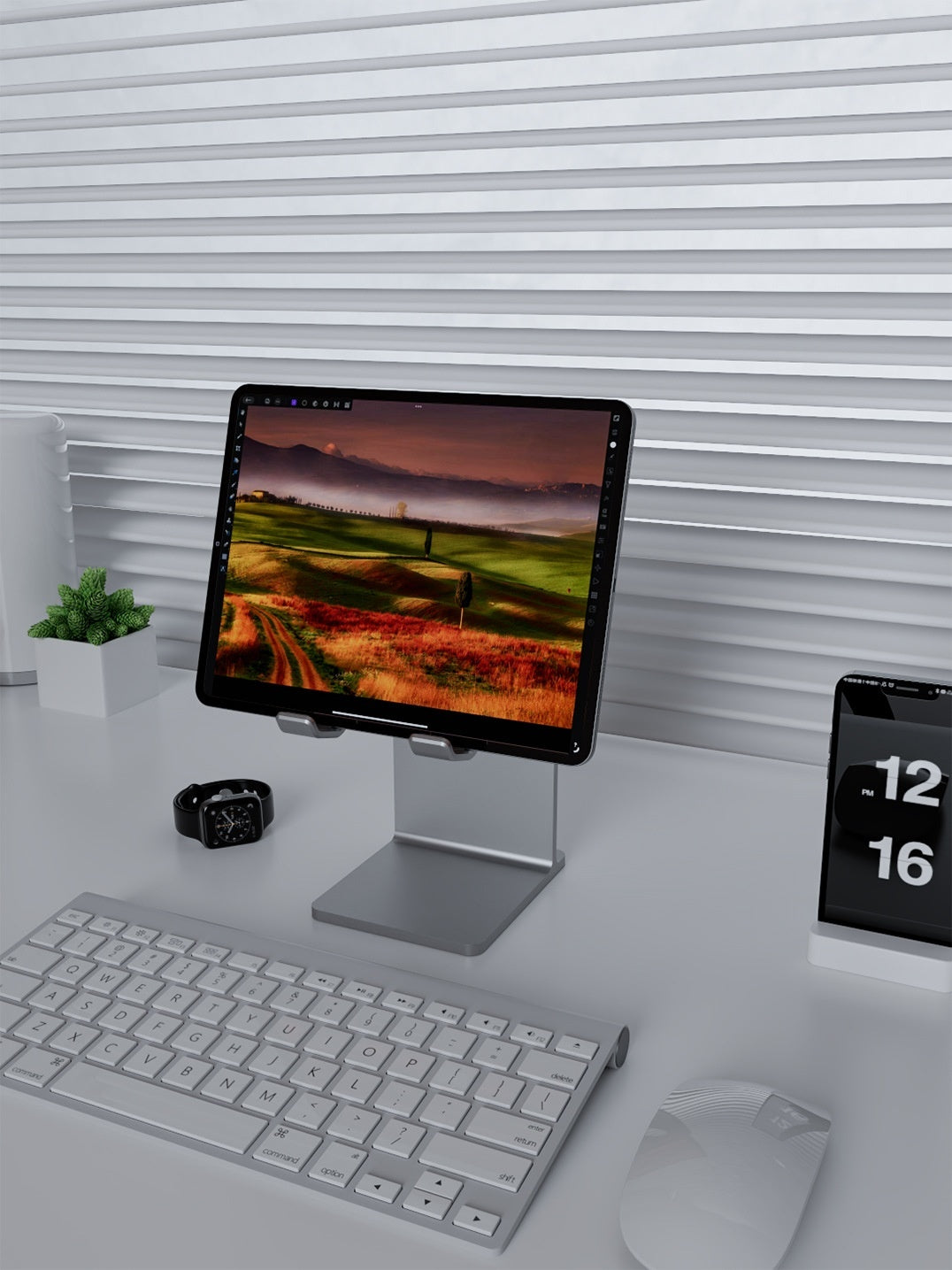 Flat Computer General Support Adjustable Lifting Mobile Desktop Stand