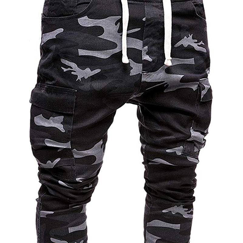 Men's Fashion Camouflage Drawstring Casual Pants