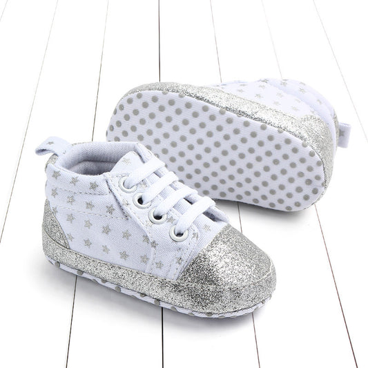 Baby sequined stars toddler shoes