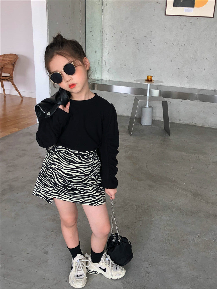 Children's Dress Foreign Style Bag Fashion Zebra Girl Baby Skirt