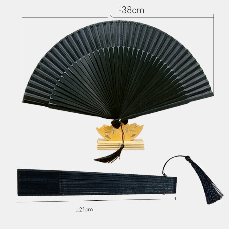 40 Square Women's Folding Fan Chinese Style Hanfu Accessories