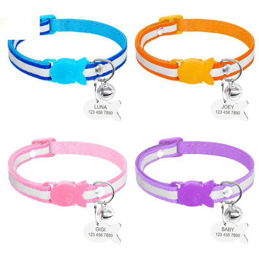 Collar Reflective Bell Adjustable Safety Buckle