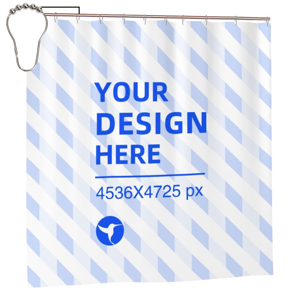 Create Your Own 72x72in Waterproof Quick Dry Bathroom Shower Curtain