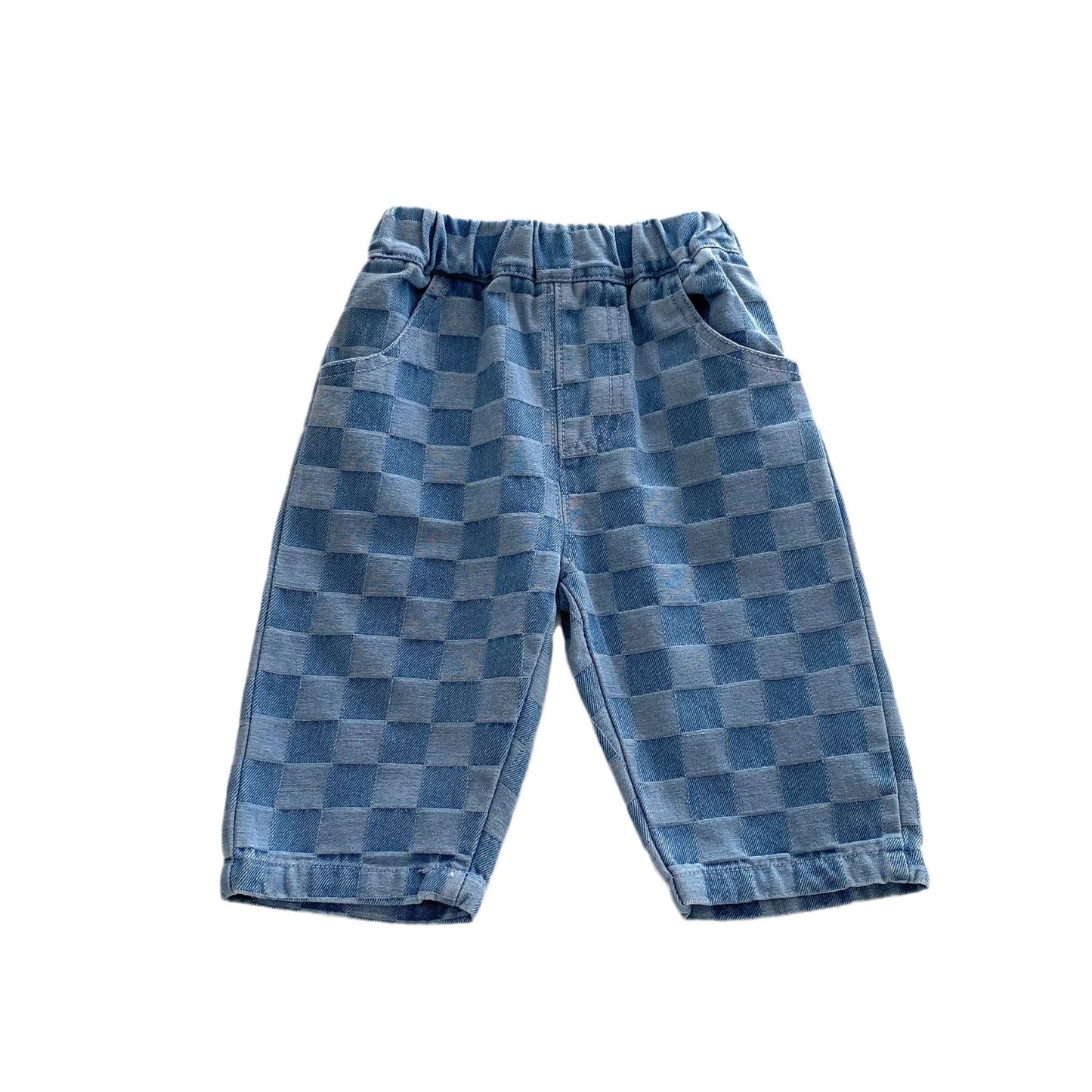 Fashion Personality Boys' Plaid Casual Pants
