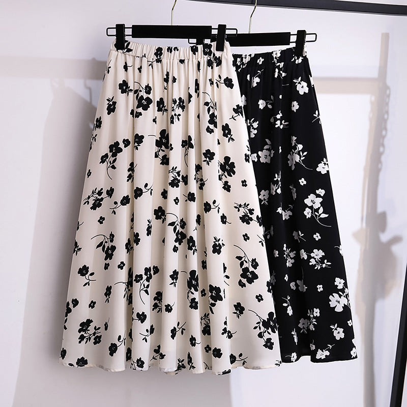 Women's Loose Plus Size Fashion Chiffon Skirt