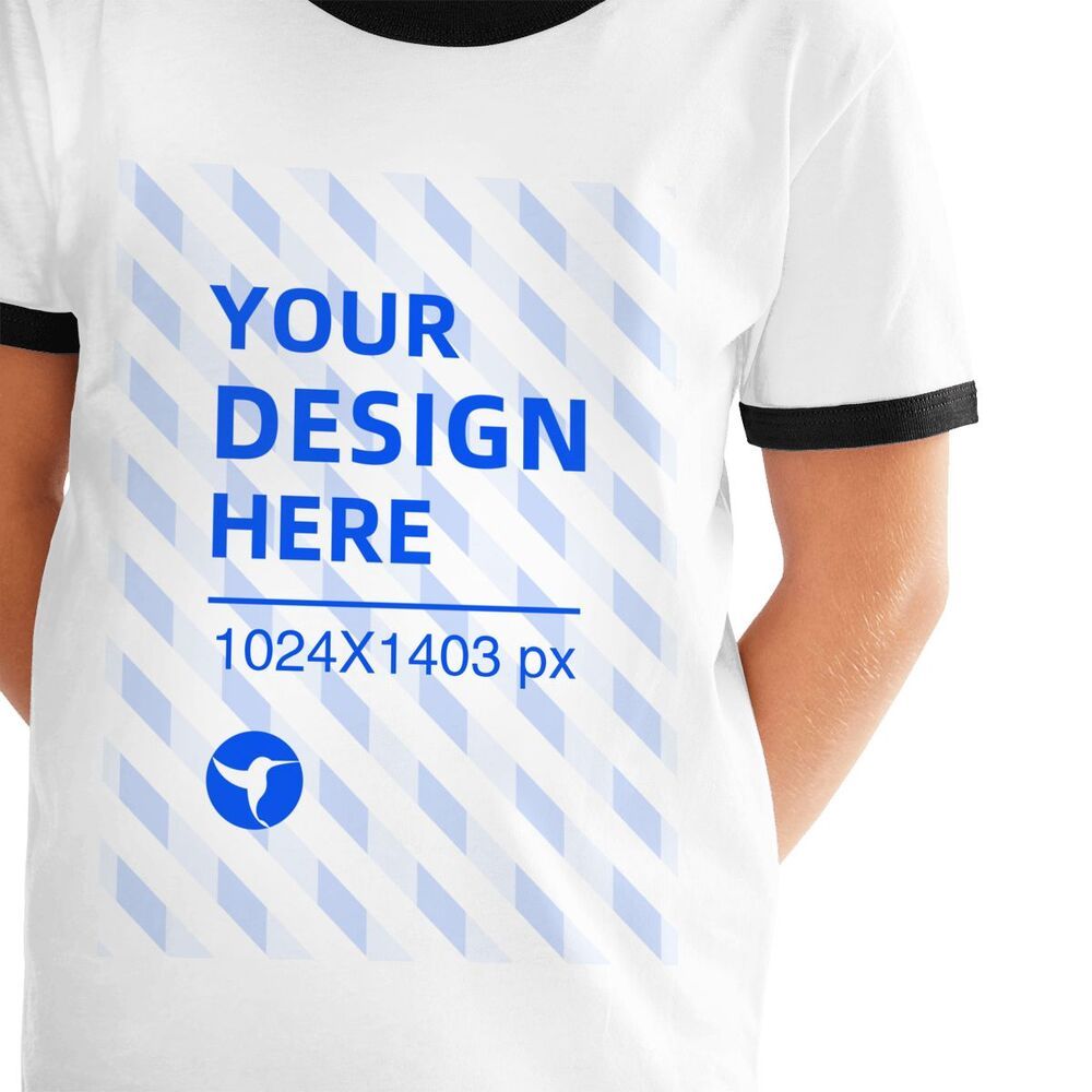 Create Your Own Loose Youth Contrast Short Sleeve T-Shirt