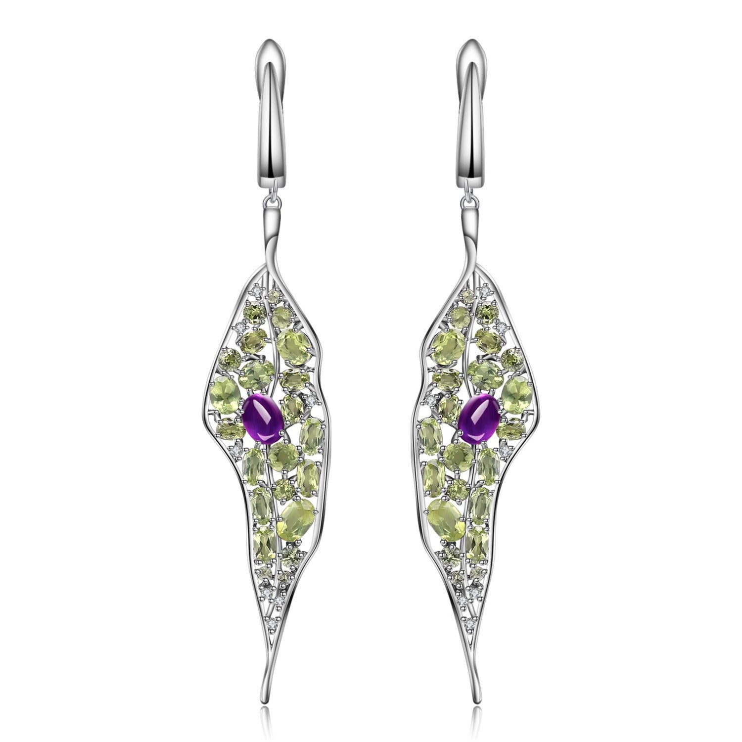 Jewelry Design 925 Silver Personalized Jewelry Ring Amethyst Peridot - FLIPSTYLEZLLC