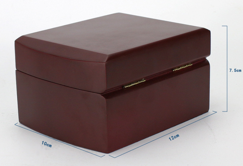 High-end brand packaging gift box High-grade flannel watch wooden box Hot stamping logo OEM square box