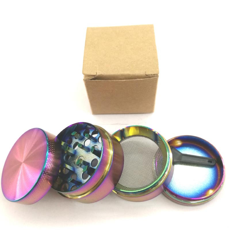 Colorful Ice Blue Manual Metal Smoke Grinder
