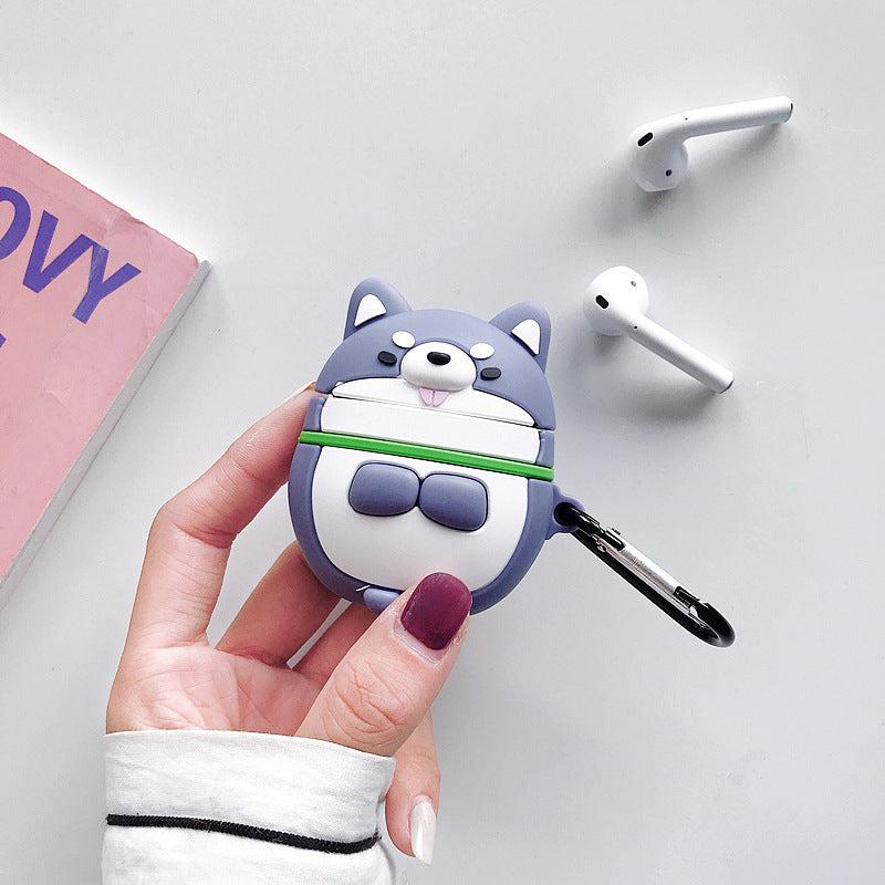 Compatible with Apple, Cute Shiba Inu Headphones Set