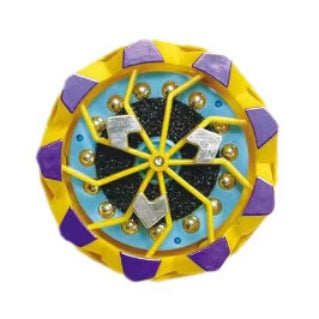 Ignite-Spin Pro: The Kinetic Flint Firework Spinner | Blue Chrome Mechanical Fidget Gyro with Real Sparking Action for Stress Relief