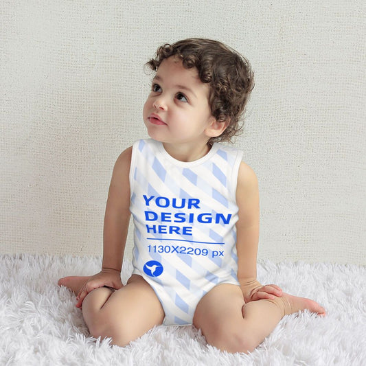 Create Your Own Soft And Skin-friendly Baby Cotton Sleeveless Romper