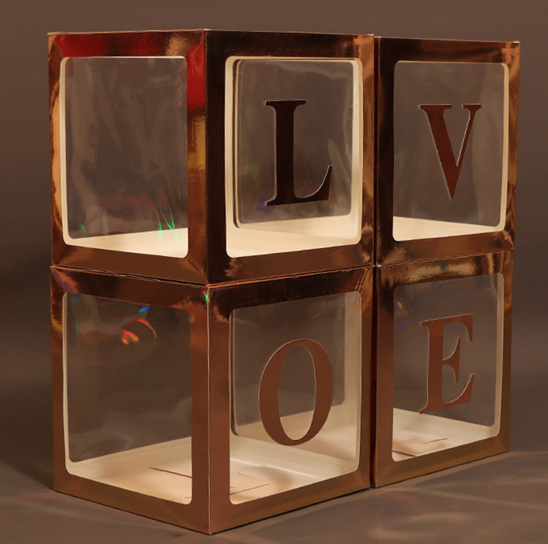 Transparent Balloon Box Gift Proposal Confession BABYLOVE