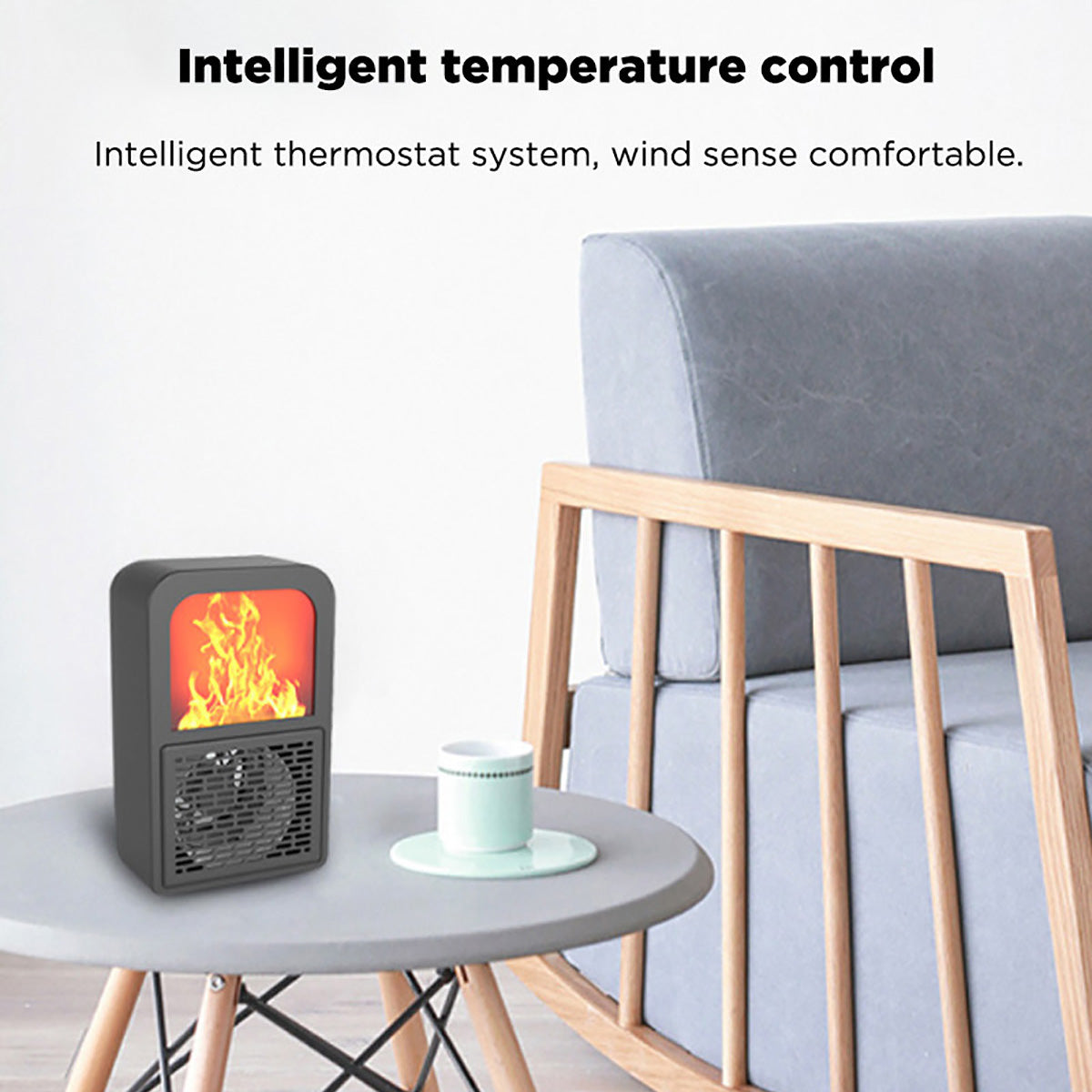 Novelty fireplace 3D flame home desktop mini heater